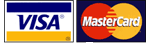 credit cards Visa and MasterCard accepted here